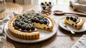 The Best Lemon Blackberry Mousse Tart (Elegant & Easy)