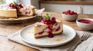The Perfect New York Cheesecake Recipe (With a Raspberry Swirl!)